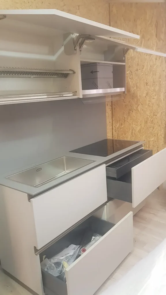 offerta cucina grigia piano cottura 80cm - franzoi mobili1